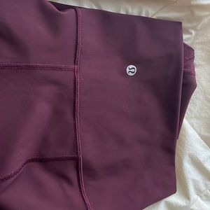 Lululemon | Fresh In Mesh Tight 25” Bordeaux Size 10